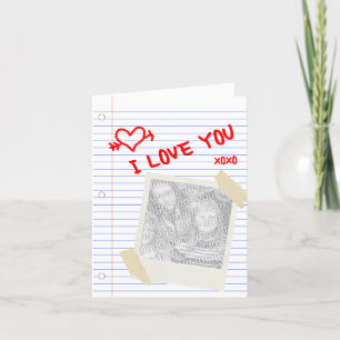 Cartão i love you paper