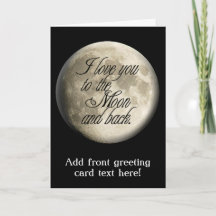 I Love You to the Moon and Back Realistic Lunar
