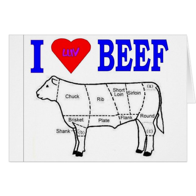 CARTÃO I LUV BEEF (Frente Horizontal)