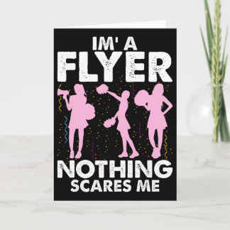 Cartão I’m A Flyer Nothing Scares Me Cheer Cheerleading C
