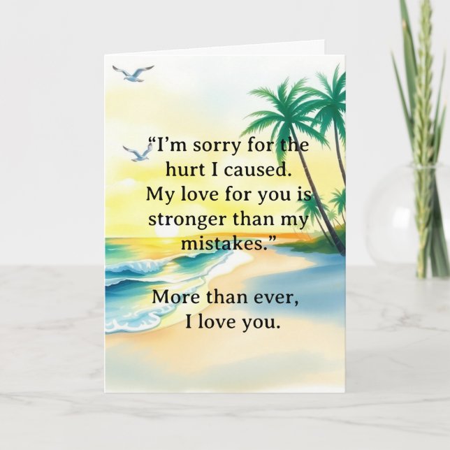 Cartão I’m Sorry Relationship Card (Frente)