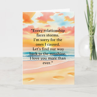 Cartão I’m Sorry Relationship Card