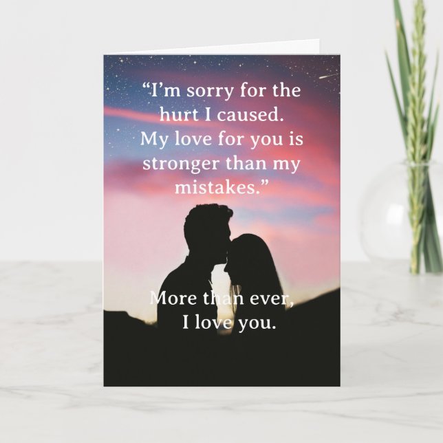 Cartão I’m Sorry Relationship Card (Frente)