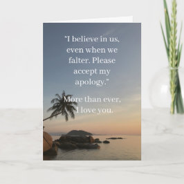 Cartão I’m Sorry Relationship Card | Elegant Apology