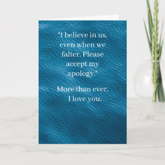 Cartão I’m Sorry Relationship Card | Elegant Apology