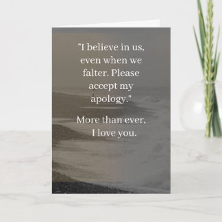 Cartão I’m Sorry Relationship Card | Elegant Apology