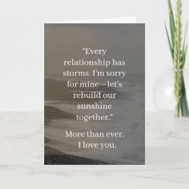 Cartão I’m Sorry Relationship Card | Elegant Apology