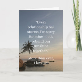 Cartão I’m Sorry Relationship Card | Elegant Apology