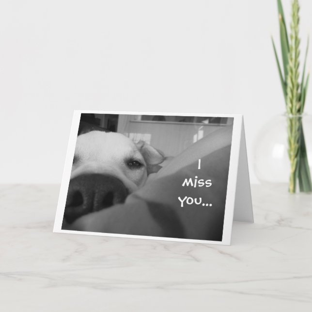 Cartão I miss you... (Frente)