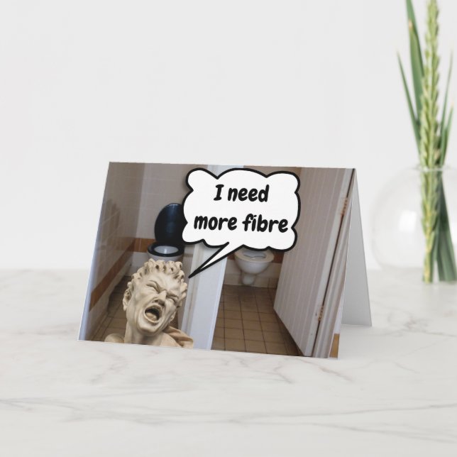 Cartão I need more fibre. (Frente)