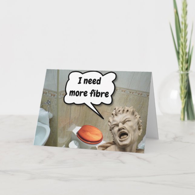 Cartão I need more fibre. (Frente)