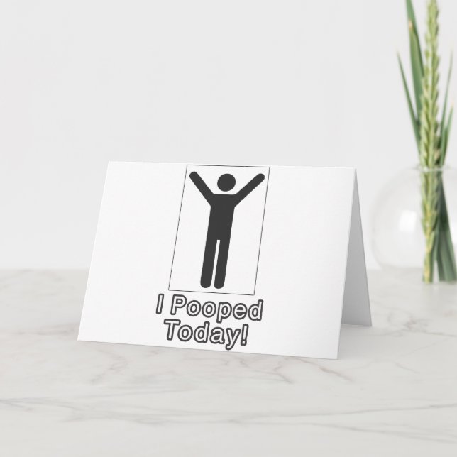 Cartão I pooped today (Frente)