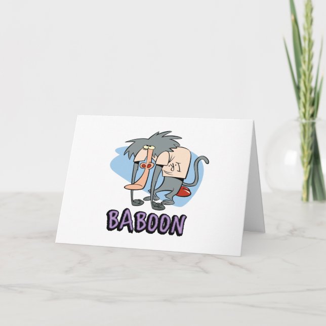 Cartão I.R. Baboon Character Graphic (Frente)