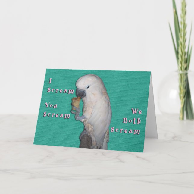 Cartão I Scream (Frente)