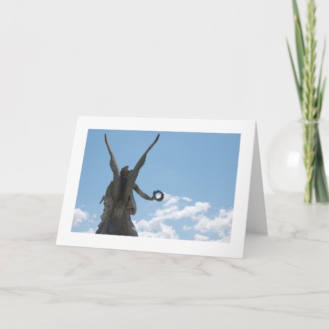 Cartão I see an angel catch a cloud (Frente)