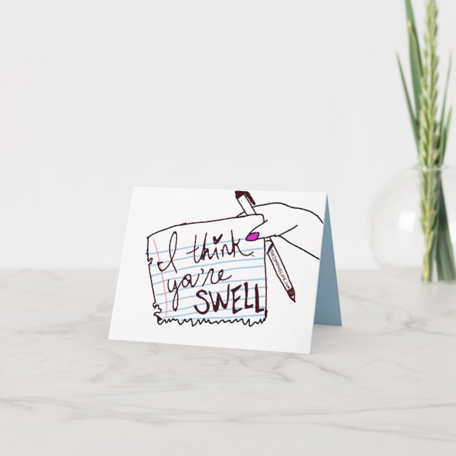 Cartão "I Think You're Swell" Card (Frente)