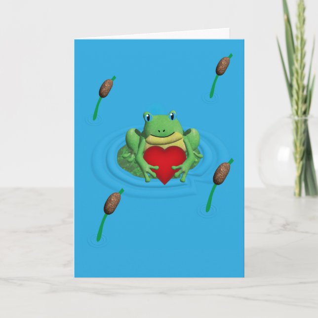 Cartão I Toad-Ally Adore You Valentine’s Day (Frente)