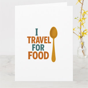 Cartão I Viagem Para Comida - Vintage Spoon Adventure