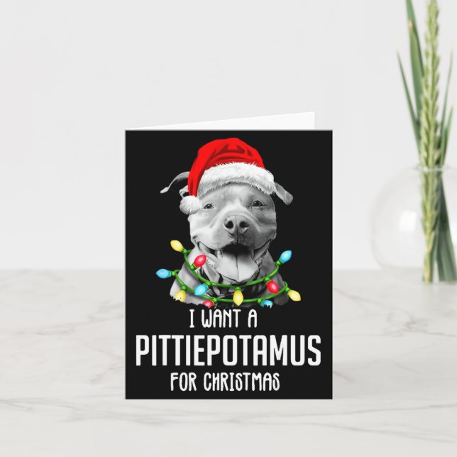 Cartão I Want A Ttietamus For Christmas Funny Tbul _1  (Frente)