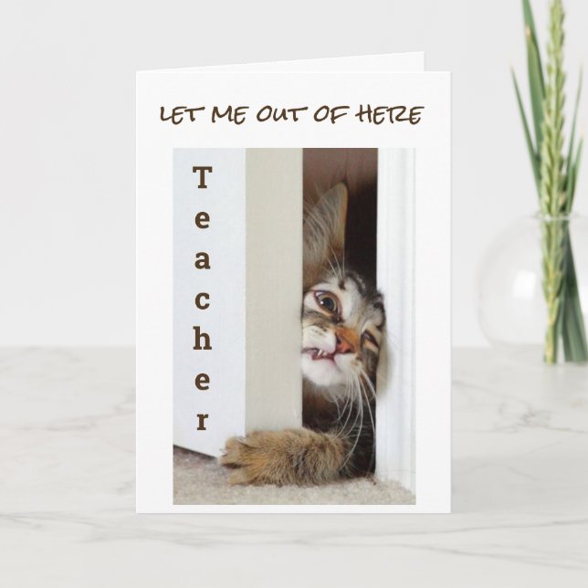 CARTÃO I WANT TO SAY **HAPPY BIRTHDAY TEACHER*** (Frente)