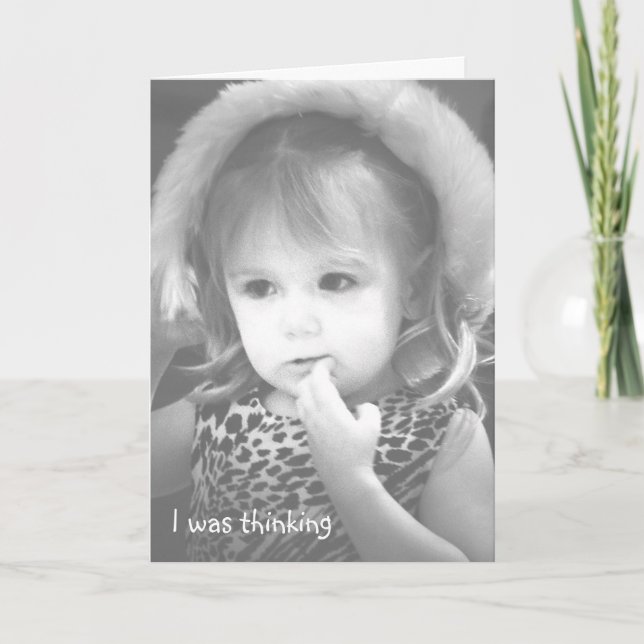 Cartão I was thinking (Frente)