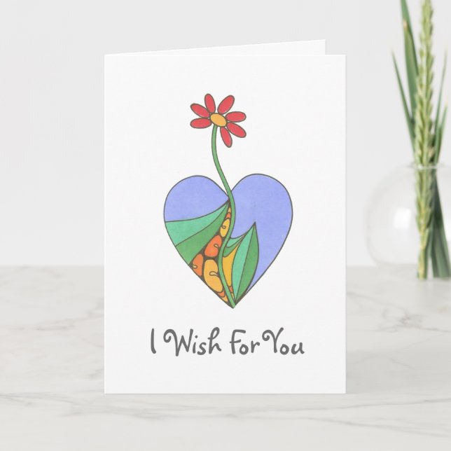 Cartão I Wish For You - Customized (Frente)