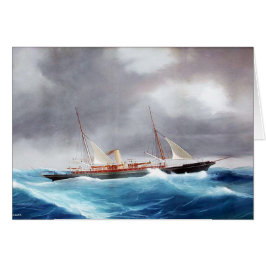 Cartão Iate a vapor Margarita 1900
