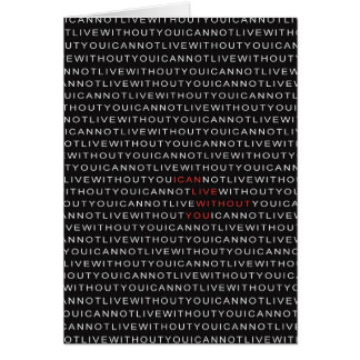 Cartão ICanLiveWithoutYou