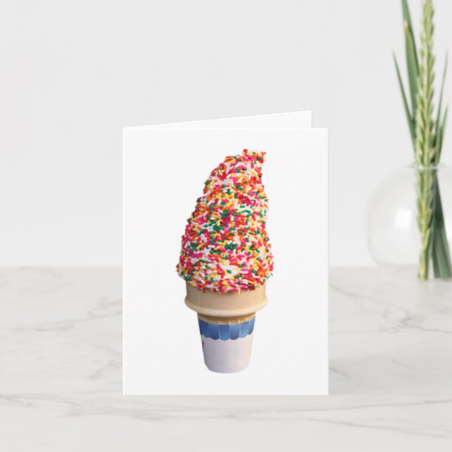 Cartão Ice Cream Cone Card (Frente)