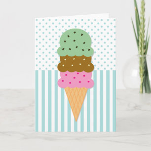 Cartão Ice Cream Cone Card