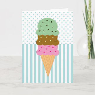 Cartão Ice Cream Cone Card