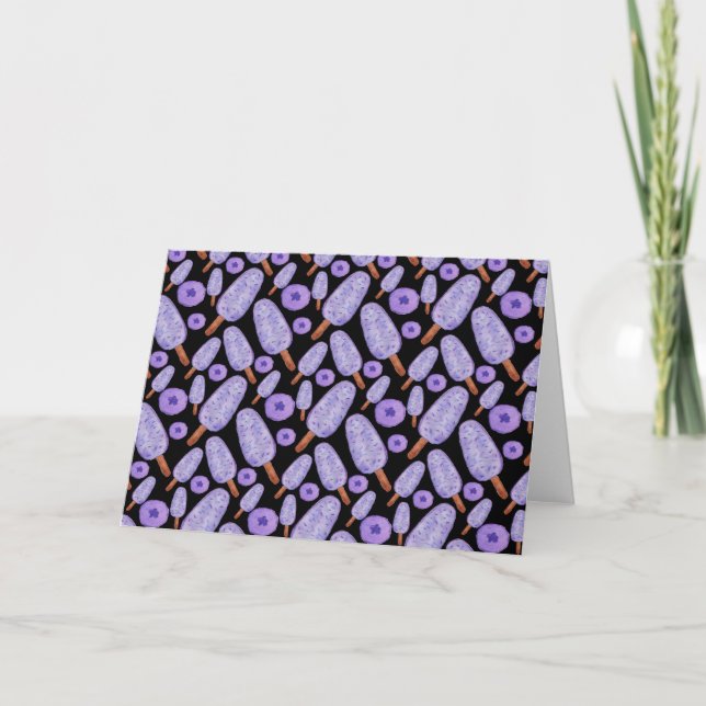Cartão Ice cream pattern | Lollies pattern | lollipop 14 (Frente)