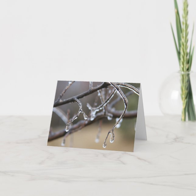 Cartão Ice melts, hearts warm (Frente)