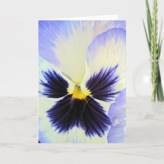 Cartão Ice Pansy Greeting Card