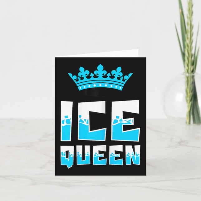 Cartão Ice Queen Graphic Ice Fish Rod (Frente)