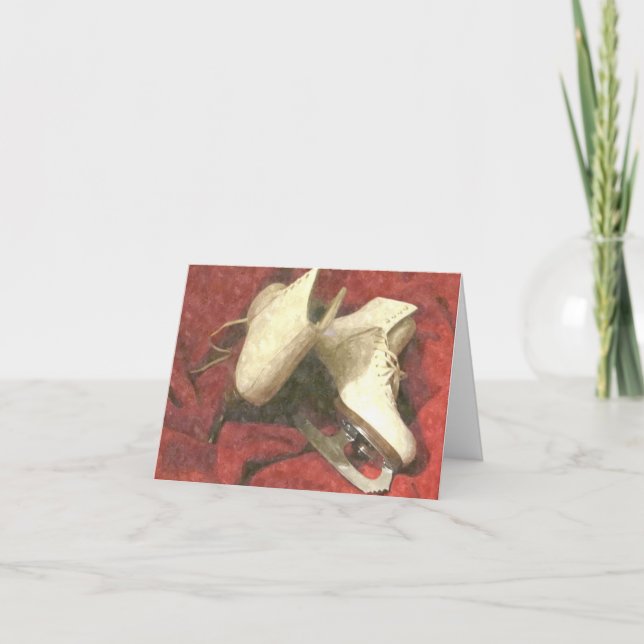 Cartão ICE SKATES AT REST THANK YOU Card (Frente)