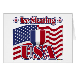 Cartão Ice Skating USA