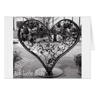 Cartão Ich liebe dich