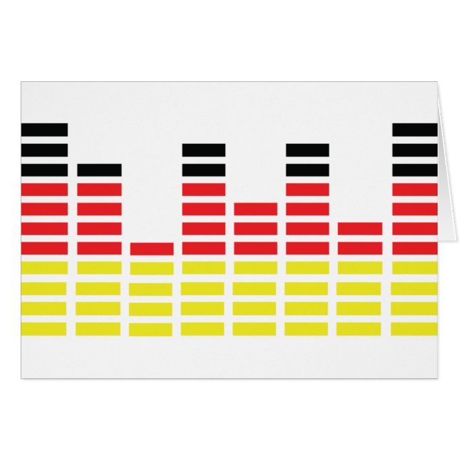 Cartão ícone alemão do equalizador (Frente Horizontal)