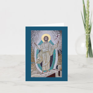 Cartão Ícone da Ressurreição de Cristo