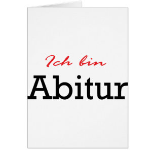 Cartão Ícone de Abitur do bin de Ich