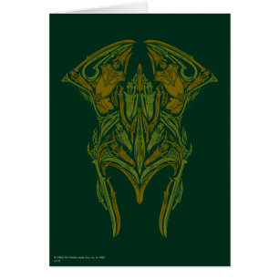 Cartão Ícone do capacete de armas elven