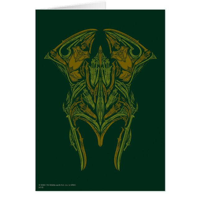 Cartão Ícone do capacete de armas elven (Frente)