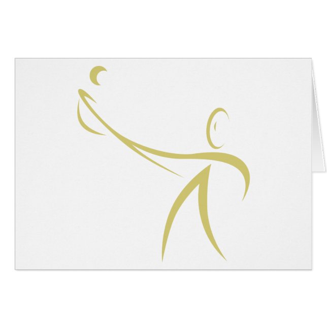 Cartão Ícone do jogador do Lacrosse (Frente Horizontal)