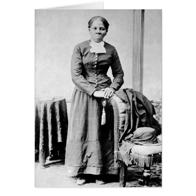 Cartão Ícones da História Negra: Harriet Tubman, Direitos (Frente)