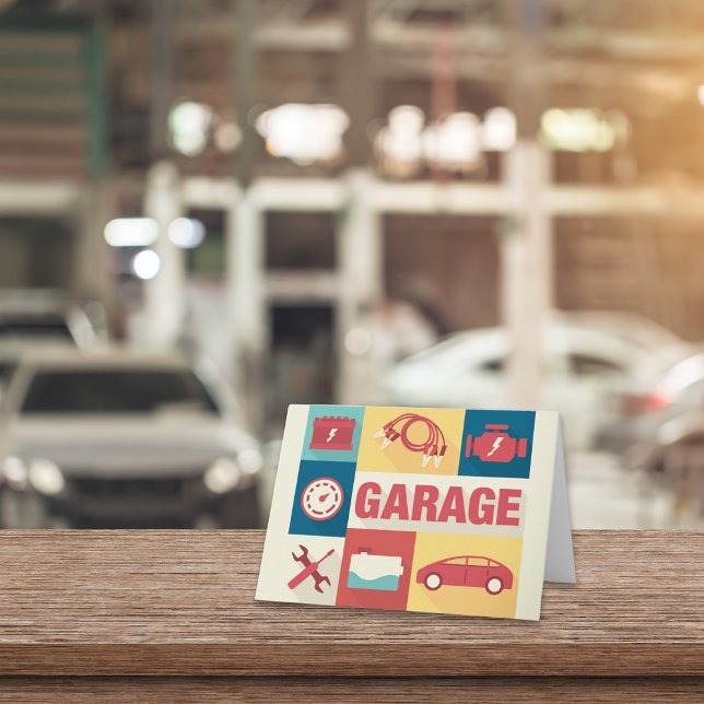 Cartão Icônica Do Representante Profissional De Automóvei (Criador carregado)