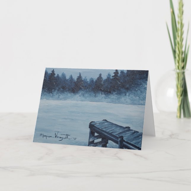 Cartão Icy Fog Greeting Card (Frente)