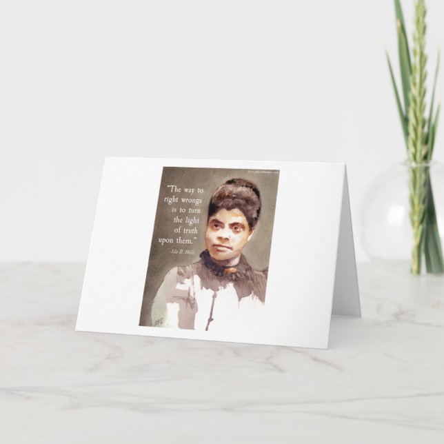 Cartão Ida B Wells And "Truth" Quote (Frente)