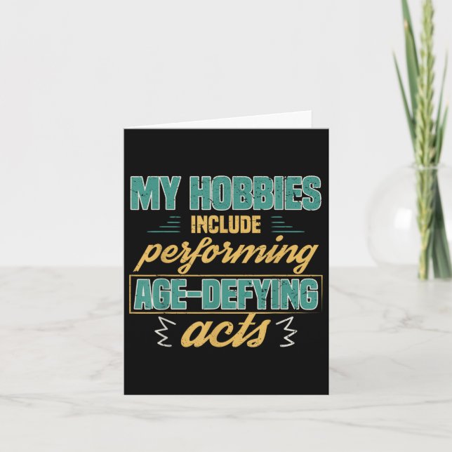 Cartão Idade Desvendando Atos Engraçados Aposentadoria Vo (Frente)