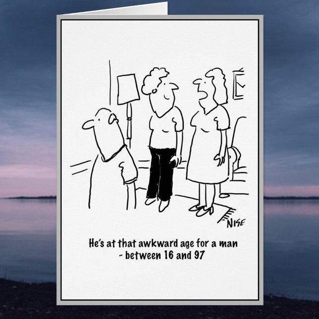 Cartão Idade estranha para um homem. (Criador carregado)